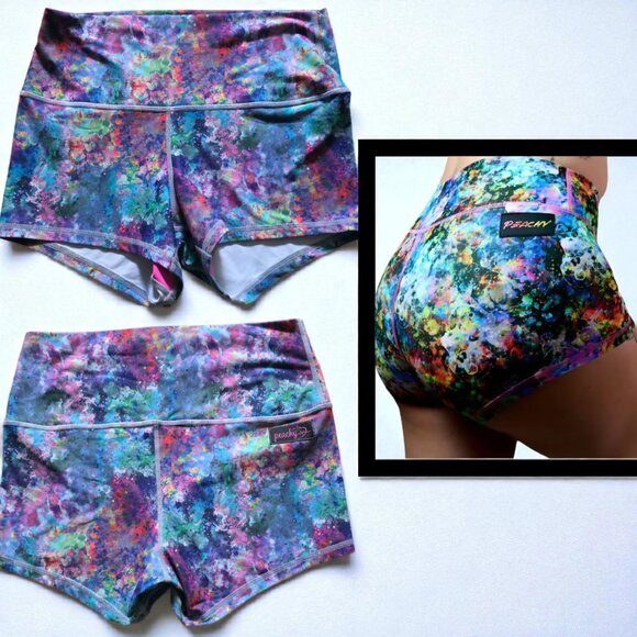 NWOT PEACHY (LG) "EXTRA PEACHY" Active W/O Affinity Fabric Shorts - Picture 1 of 6